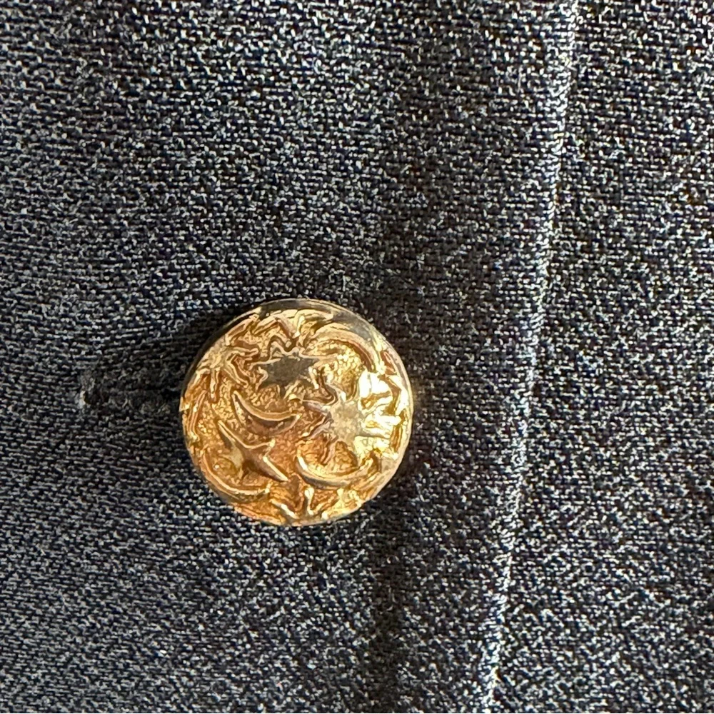 R&M Richards Celestial Star Moon Gold Button Vintage Blazer Tunic Jacket L - Picture 3 of 16